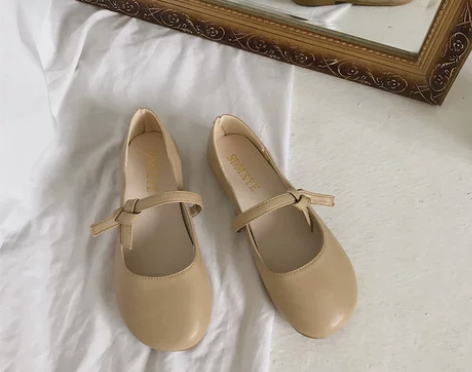 网红女鞋2020新款春秋单鞋韩版百搭淑女豆...