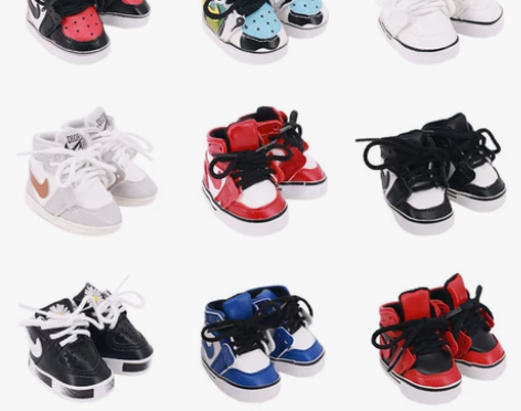 新款14寸美国娃娃玩偶运动鞋5cm 米露娃...