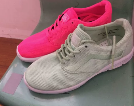 vans 跑鞋 37 全新单只鸳鸯配色质感...