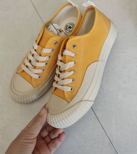 骆驼ins饼干帆布鞋女学生百搭韩版新款超火...