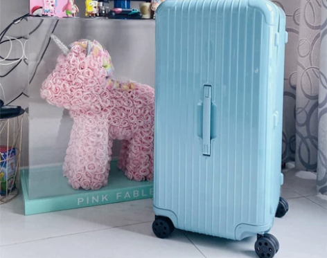 ?超轻加厚运动款拉杆箱万向24寸冰川蓝 全...
