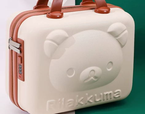 手提行李箱化妆小箱子包14寸卡通可爱密码箱...