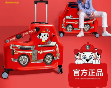 汪汪队立大功儿童行李箱可坐骑男孩宝宝拉杆箱...
