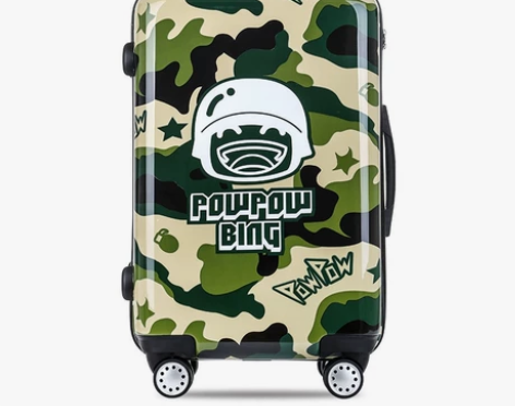 尚旅卡通儿童迷彩炮炮兵箱子行李箱男学生女拉...