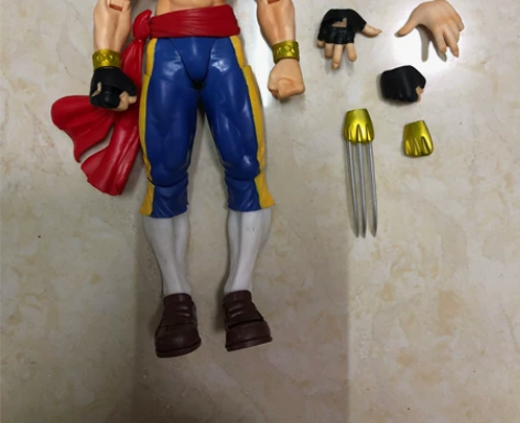 正版散货万代街头霸王～巴洛克叉子（注：如图...