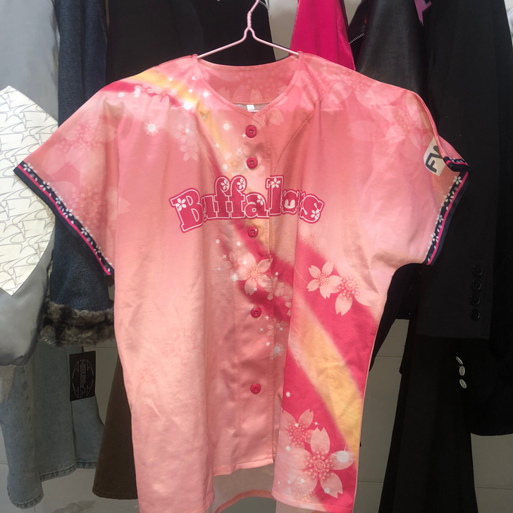 可爱粉粉棒球外套 前衣长60后衣长67