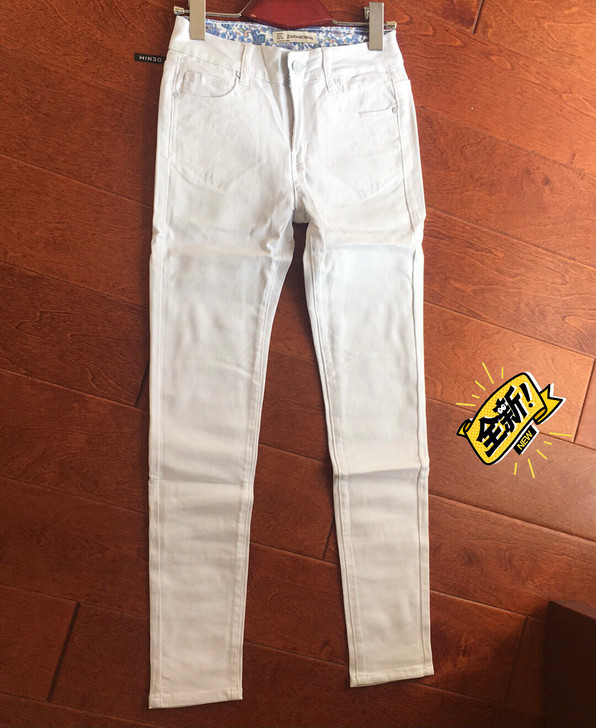 全新 ，女款小脚裤白色百搭款，薄款，s码，...