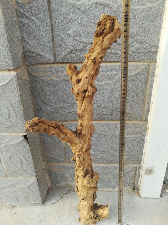 天然原木石榴木瘤疤摆件转运棍毛笔架灯架根雕...