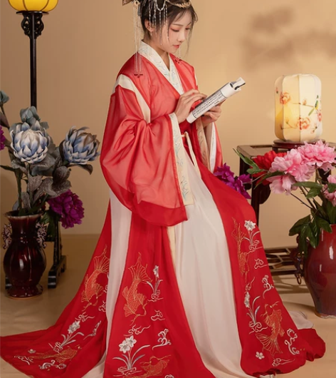 烛颜汉服[瑶台/青衫泪/鲤悦]原创晋制交领...