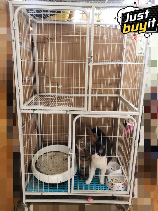 三层大猫笼，高135厘米，长77厘米，宽5...