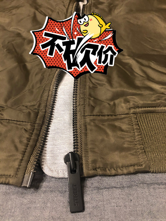 太平鸟PEACEBIRD中长款潮牌棒球棉服