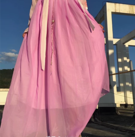 原创 汉服  一片试 下裙轻薄  茗月萱原...