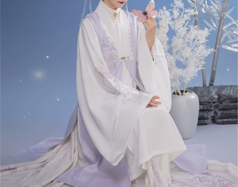 九曲阑珊原创汉服女 静姝 明制长比甲立领长...