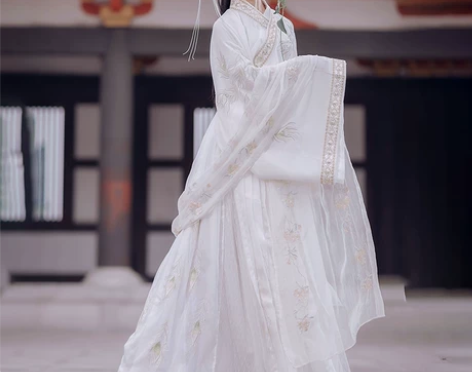 都城南庄汉服 雀翎仙 原创新品交领齐腰中大...