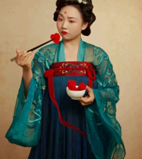 都城南庄汉服 觅海记 齐胸襦裙绣花印花下裙...