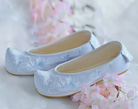 如梦霓裳汉服女装绣花鞋弓鞋翘头履布鞋 全新...