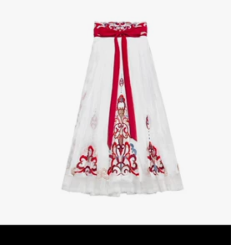 都城南庄半色妆下裙和渡九天上衣，绣花真的超...