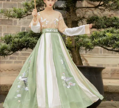 【出】 玉术汉服女幽风原创正品坦领齐腰儒裙...