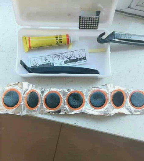 《一盒6.9元包邮》自行车补胎盒套装,轮胎...