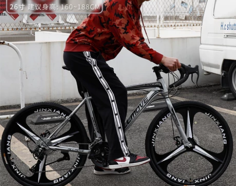 【改行 甩 甩 甩】死飞变速自行车公路赛车...