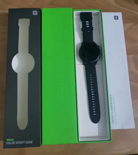 小米手表color运动版黑色，几乎全新，包...