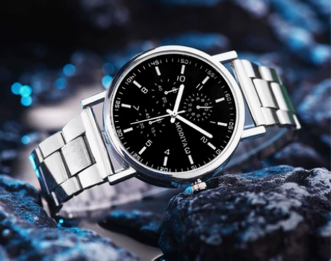 男表礼品手表 简约钢带石英男士手表 石英机芯