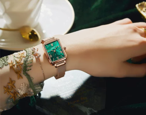 花花公子官方专柜正品女士手表小绿表方表时尚...