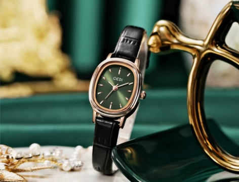 歌迪小众新款椭圆手表一件代发女士时尚轻奢气...