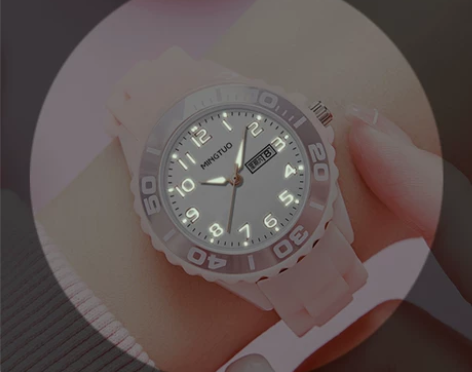 手表女电子表带夜光双日历