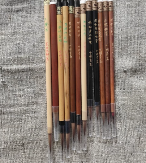 莱州毛笔：湘竹含烟等（加健款类） 狼毫，香...