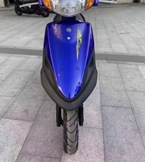 原装蓝色雅马哈福喜100。二手踏板车国四机...