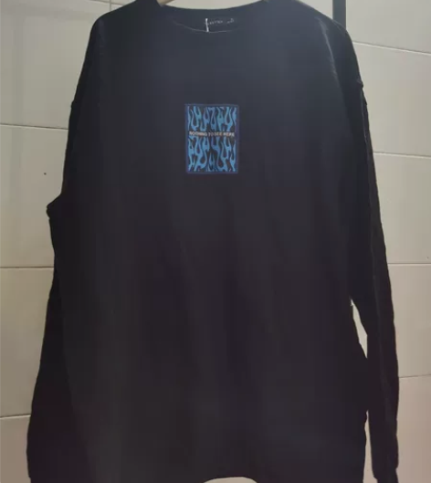 lilbetter全新黑色卫衣长t男士xl...