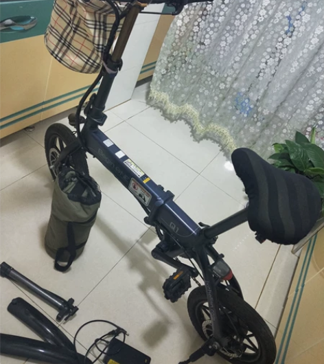 小冰折叠电动自行车36V10新换电磁纯电能...