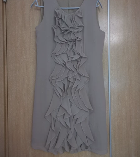 全新YANG无袖背心连衣裙雪纺 OL荷叶边...