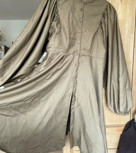 日单日系灯笼袖长袖连衣裙 全新!手感超好,...