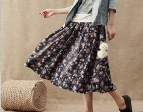 那木家民族风斯琴原创系列田园风格碎花全棉牛...