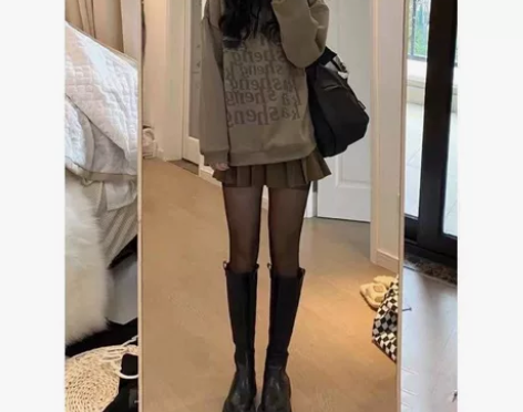 ［两件套装］秋冬季网红ins潮港风复古字母...