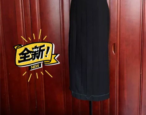 黑色中裙XL半袖基础jk衬衫XXL 裙子长...