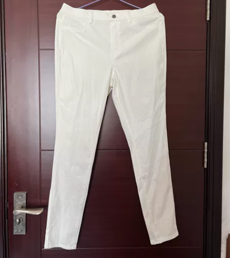 日单微弹力白色牛仔裤修身显瘦铅笔裤长裤女纯...