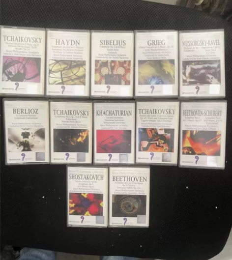 老磁带,世界古典音乐磁带一组。标价为单盒价...