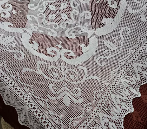 全新白色丝光棉线，老上海线，细线钩针135...