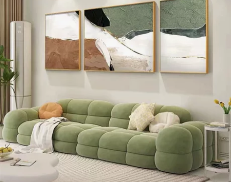 现代简约客厅装饰画抽象高级感大气三联画轻奢...