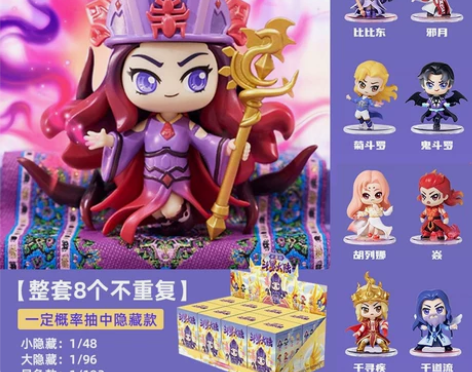 正版斗罗大陆盲盒武魂殿比比东潮玩女孩手办桌...