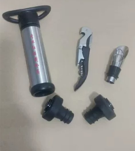 8元包邮全新五件套不锈钢红酒开瓶器葡萄酒开...