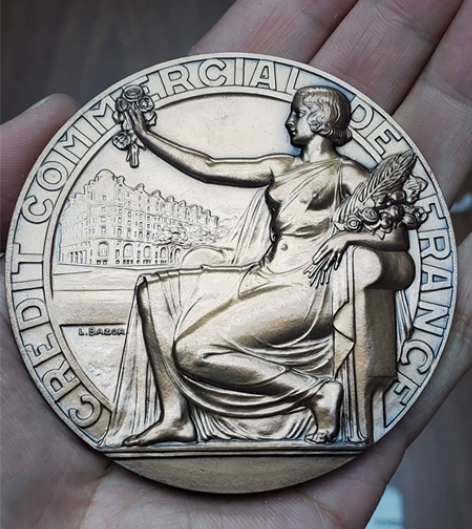 法国铜章 法国商业银行奖章 作者bazor...