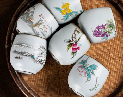 茶馆不开了，一批品质很好的汝窑茶杯便宜出，...