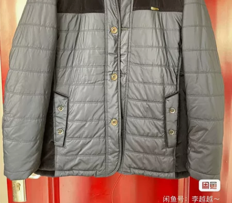 男士条绒拼接羽绒棉外套,2xl码,可穿到1...