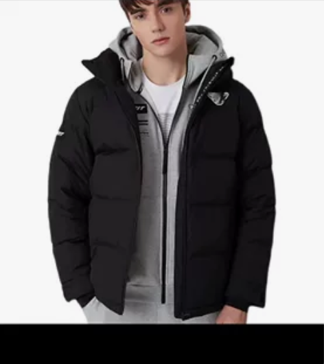 雪豹 男士户外运动短款立领休闲篙保暖羽绒服...