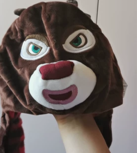 #毛绒帽子 熊大的毛绒帽 正品周边!吊牌未...