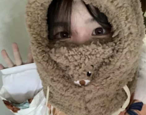 小熊毛绒帽 超可爱全新￥30